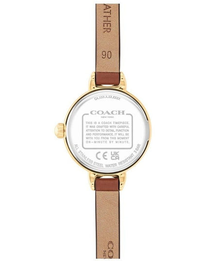 Iris Saddle Calfskin Dial Watch in White