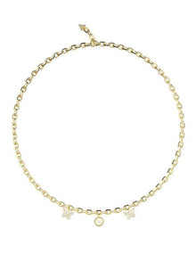 Borboleta & 4G Charm Necklace 16-18" in Gold