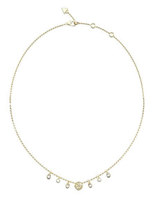 Crystals & 4G Necklace 16-18 in Gold