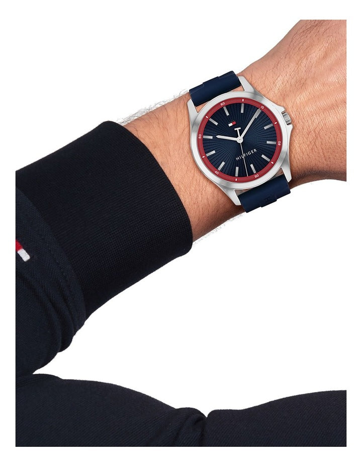 Bruce Silicone Dial Watch in Navy