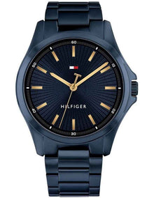 Bruce Ionic Plated Steel Dial Watch in Navy
