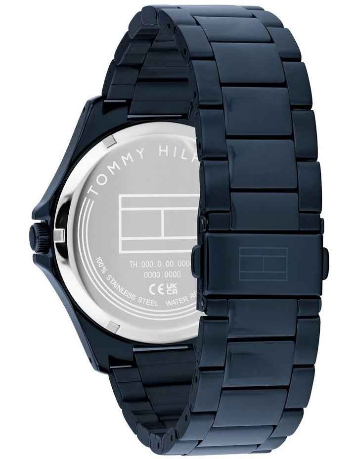 Bruce Ionic Plated Steel Dial Watch in Navy