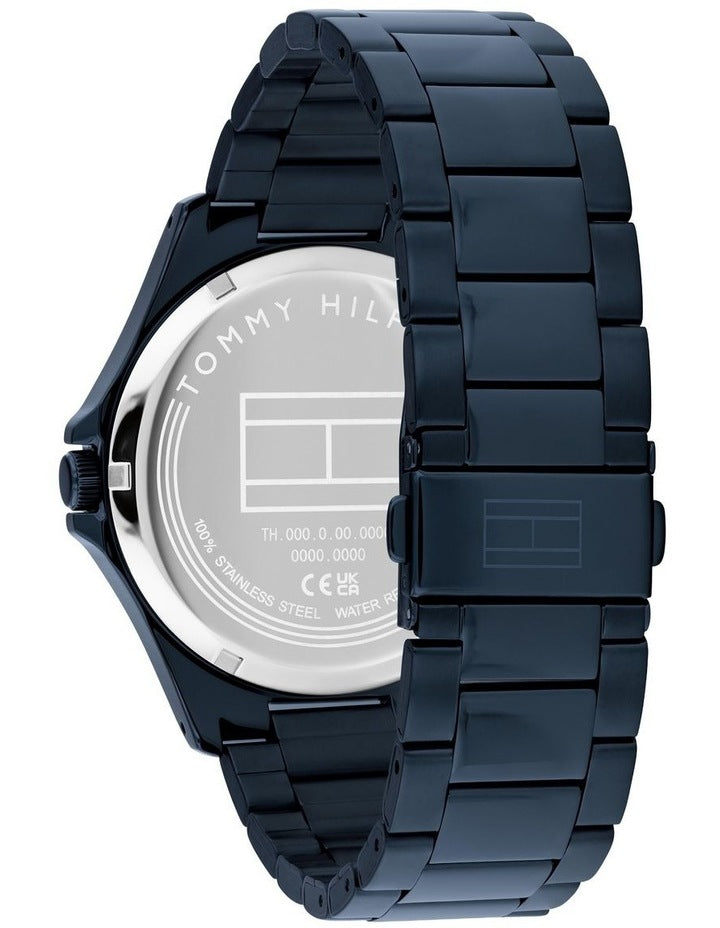 Bruce Ionic Plated Steel Dial Watch in Navy