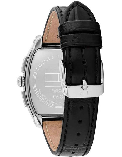Oxford Leather Dial Watch in Black