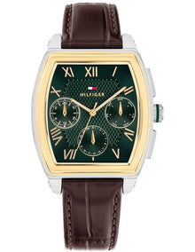 Oxford Leather Dial Watch in Green