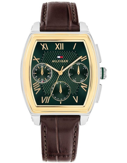 Oxford Leather Dial Watch in Green