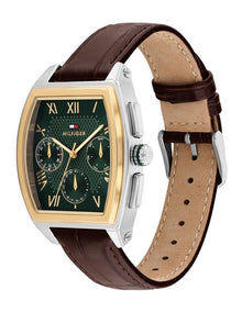 Oxford Leather Dial Watch in Green