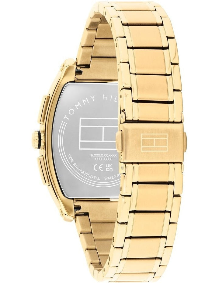 Oxford Ionic Plated Thin Steel Dial Watch in Black
