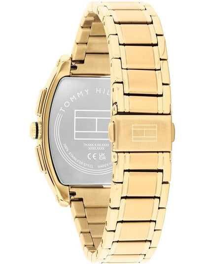 Oxford Ionic Plated Thin Steel Dial Watch in Black