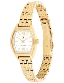 Norah Ionic Plated Thin Steel Dial Watch in Gold