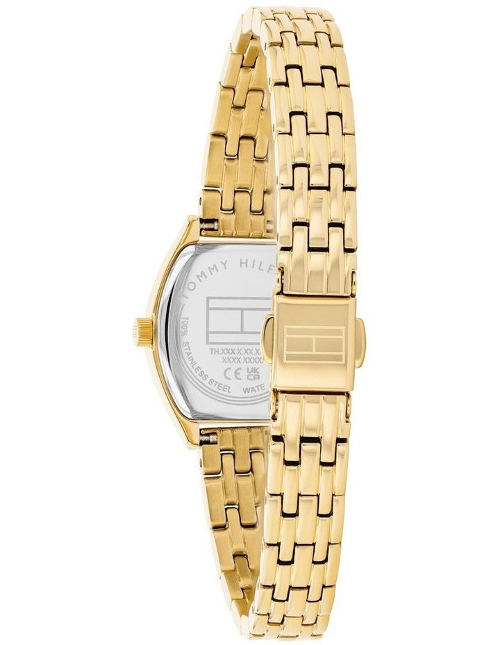 Norah Ionic Plated Thin Steel Dial Watch in Gold