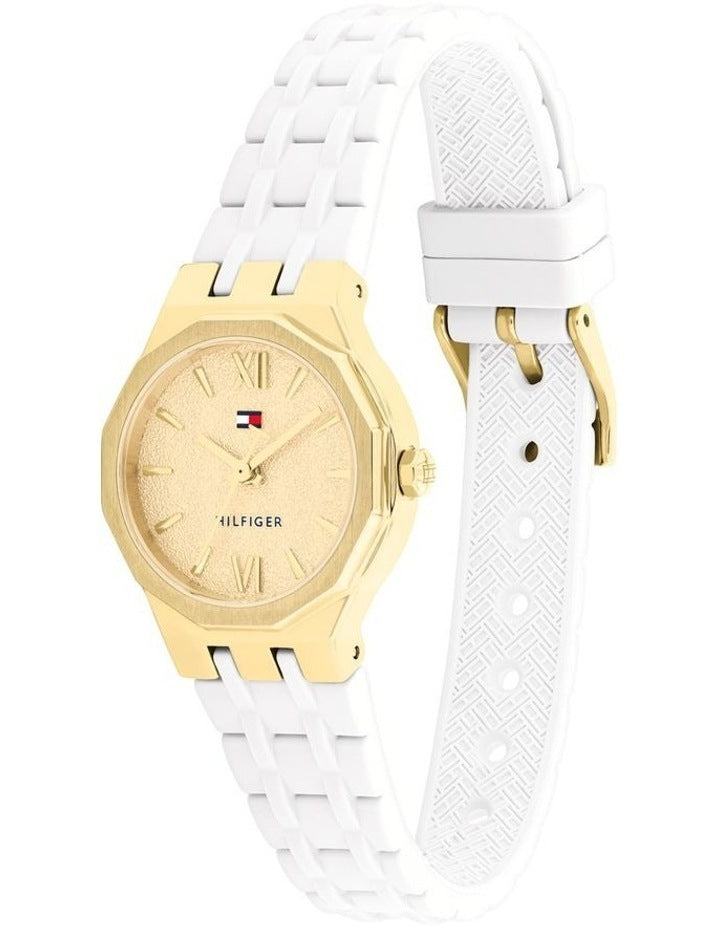 Mackenzie Silicone Dial Watch in Gold