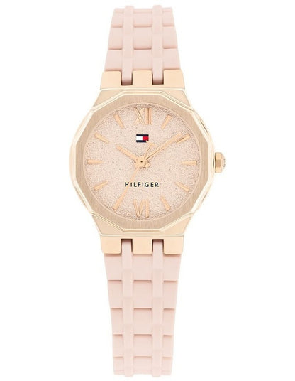 Mackenzie Blush Silicone Dial Watch in Carnation Gold