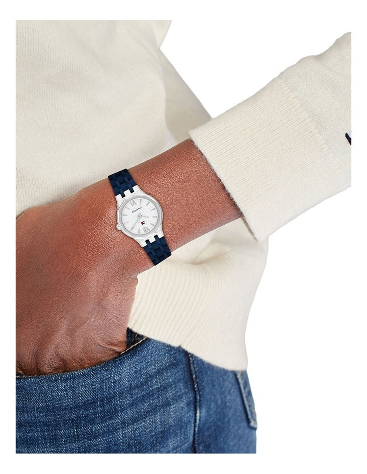 Mackenzie Silicone Dial Watch in Navy
