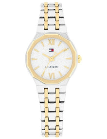 Mackenzie Two Tone Stainless Steel Dial Watch in Silver