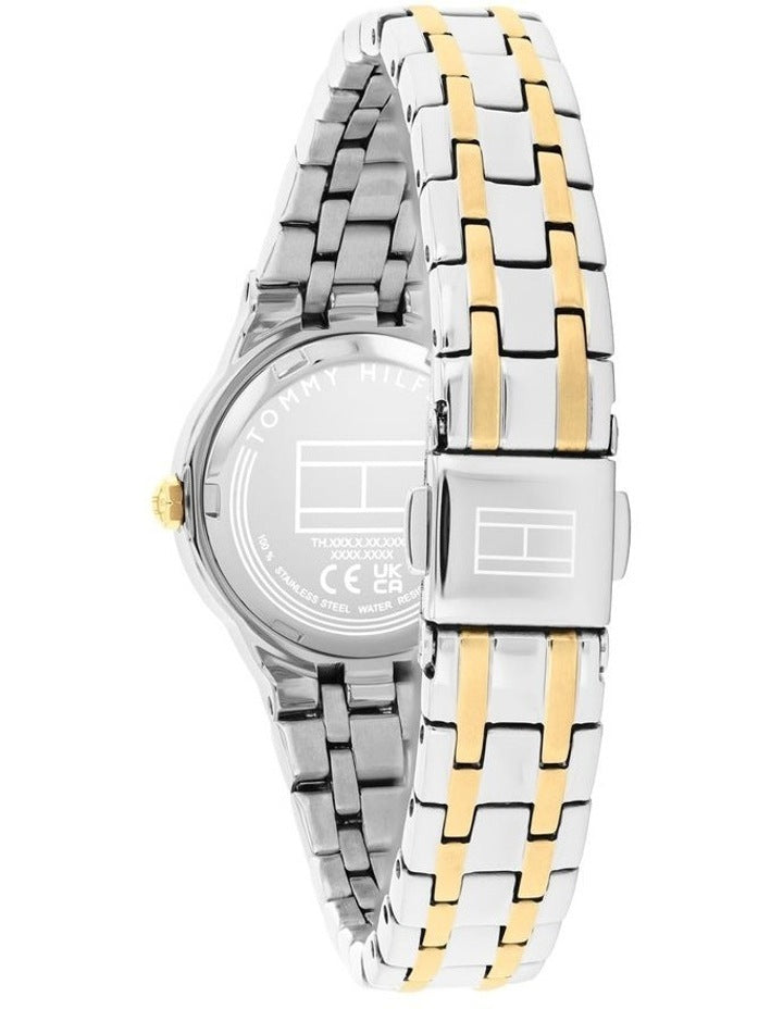 Mackenzie Two Tone Stainless Steel Dial Watch in Silver