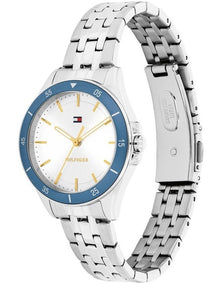 Jade Stainless Steel Dial Watch in White