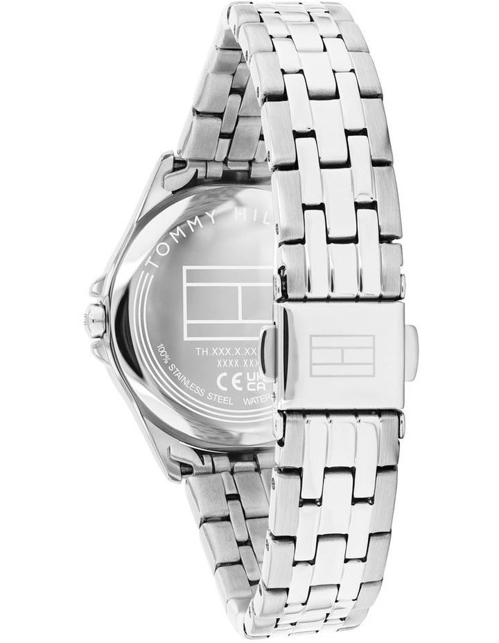Jade Stainless Steel Dial Watch in White