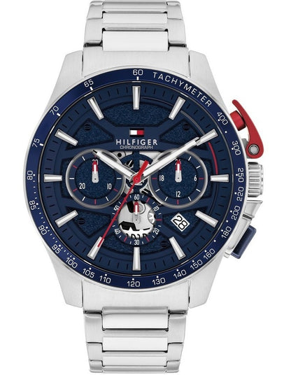 Stainless Steel Dial Watch in Blue