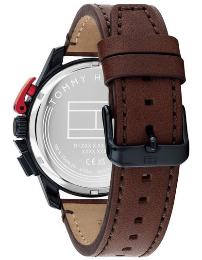 Leather Dial Watch in Brown