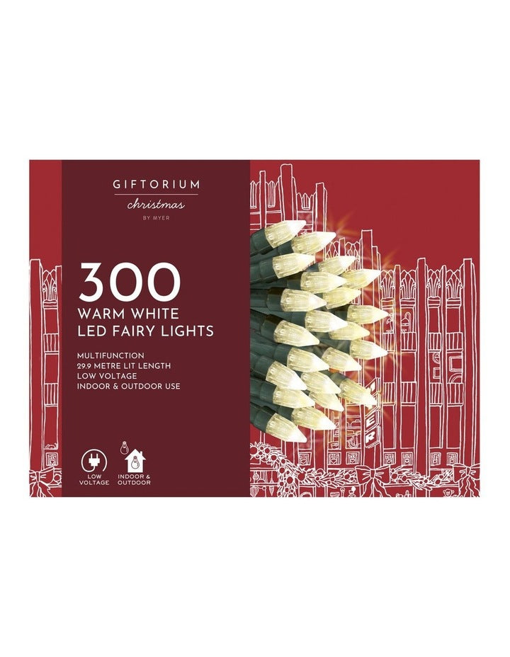 300 LED Warm White Elite Multifunction Fairy Lights