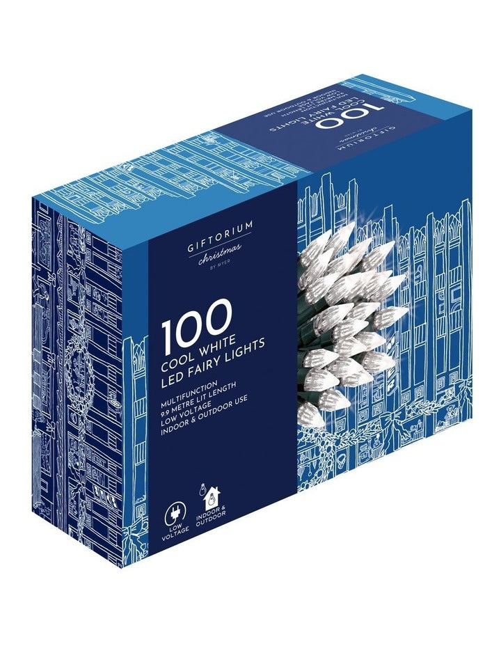 100 LED Cool White Elite Multifunction Fairy Lights