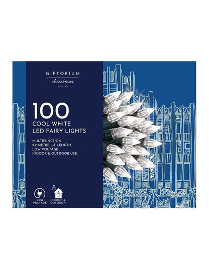 100 LED Cool White Elite Multifunction Fairy Lights