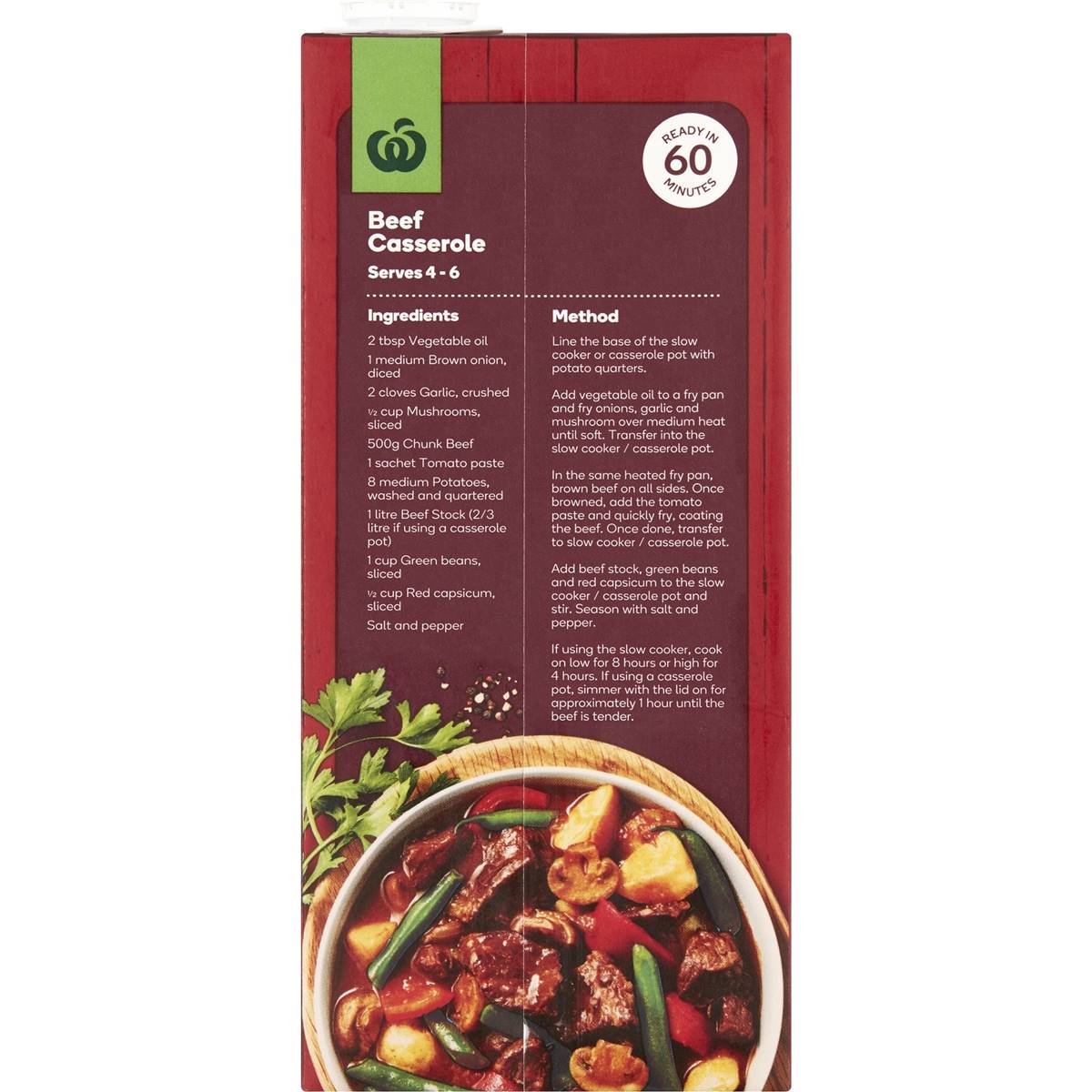 Woolworths Beef Liquid Stock 1l