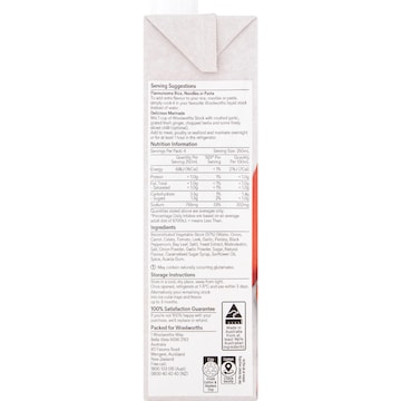 Woolworths Vegetable Liquid Stock 1L