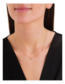 Mix Soft Crystal Necklace in Gold-Tone