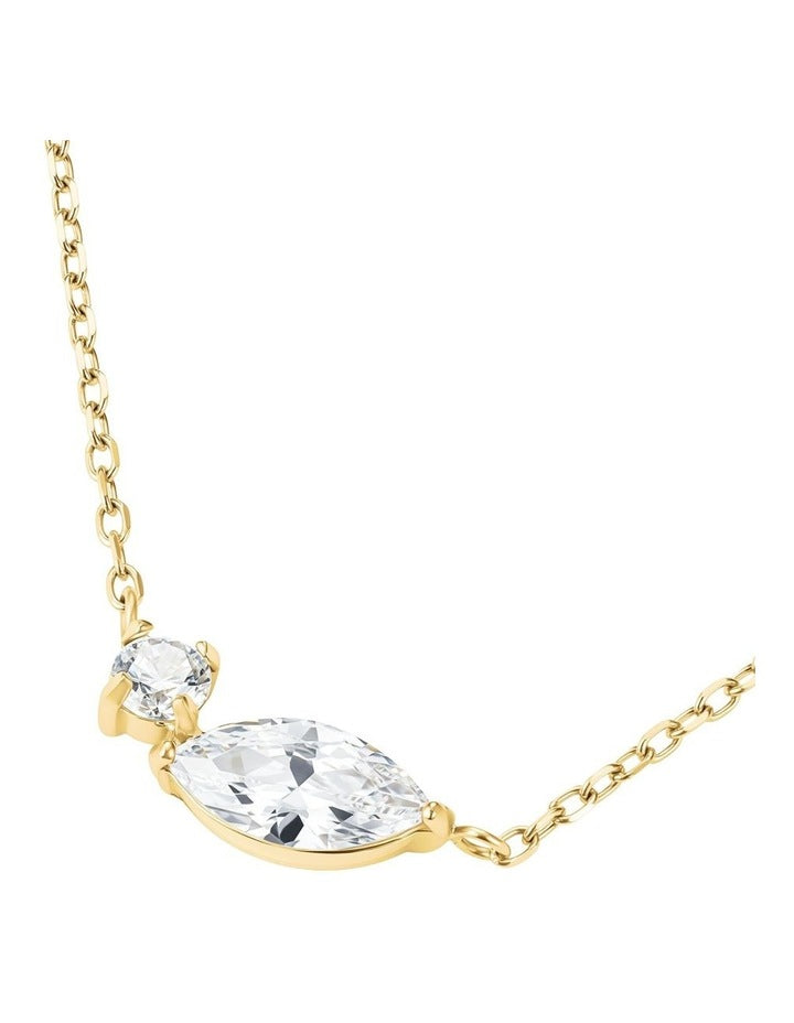 Mix Soft Crystal Necklace in Gold-Tone
