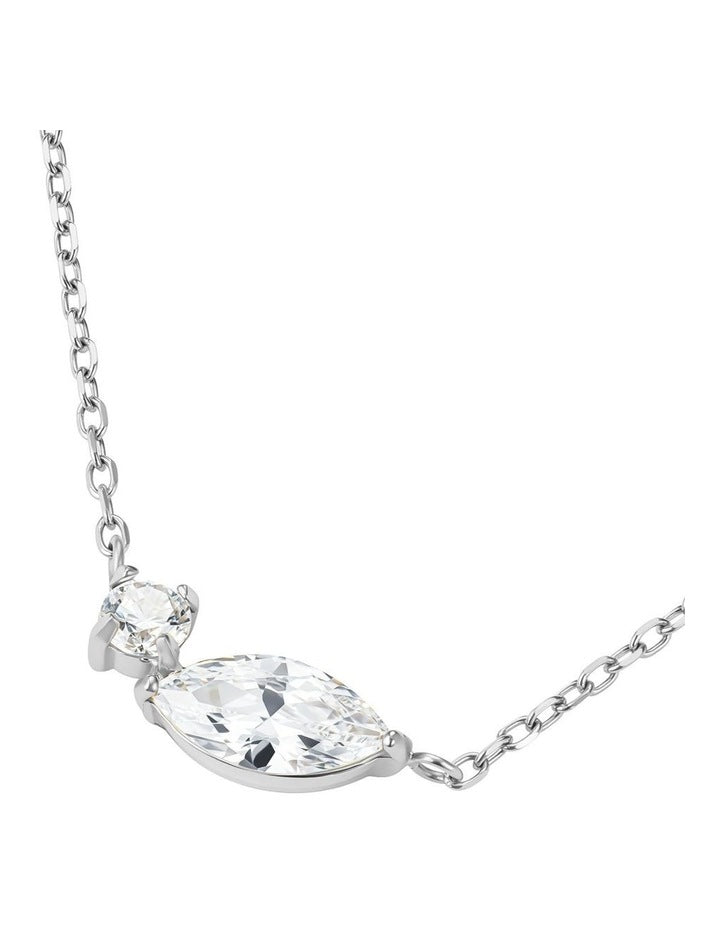 Mix Soft Crystal Necklace in Silver-Tone