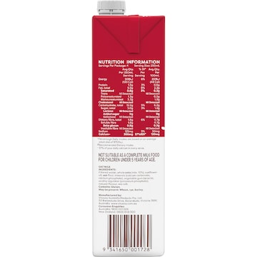 Vitasoy Unsweetened Oat Long Life Milk UHT 1L