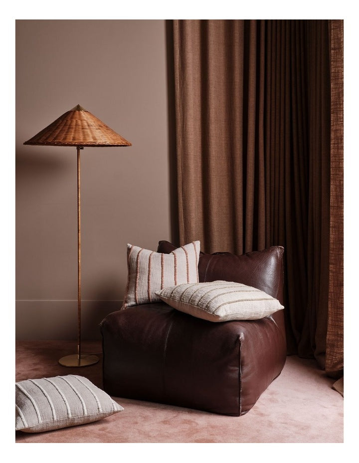 Elton Cotton Cushion 48x48cm in Ginger