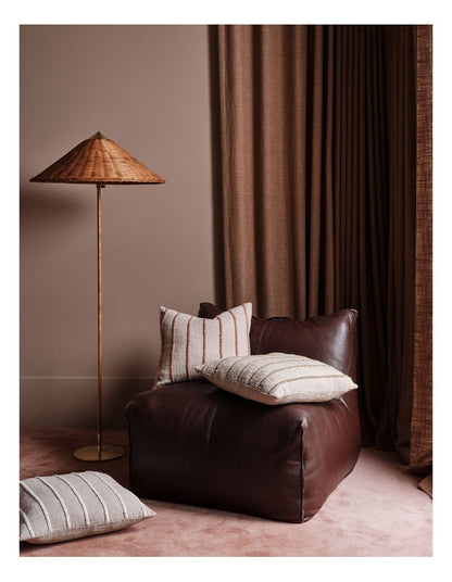 Elton Cotton Cushion 48x48cm in Ginger