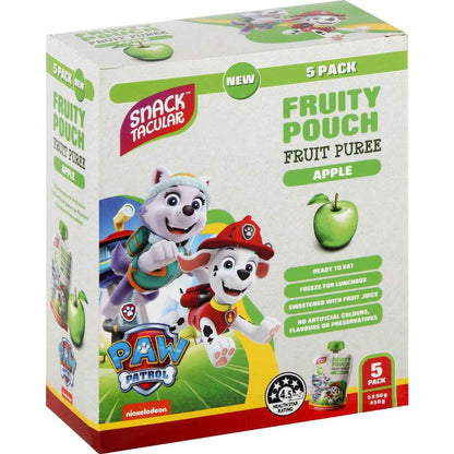 Snacktacular Fruity Pouch Puree Apple 90g x 5 pack