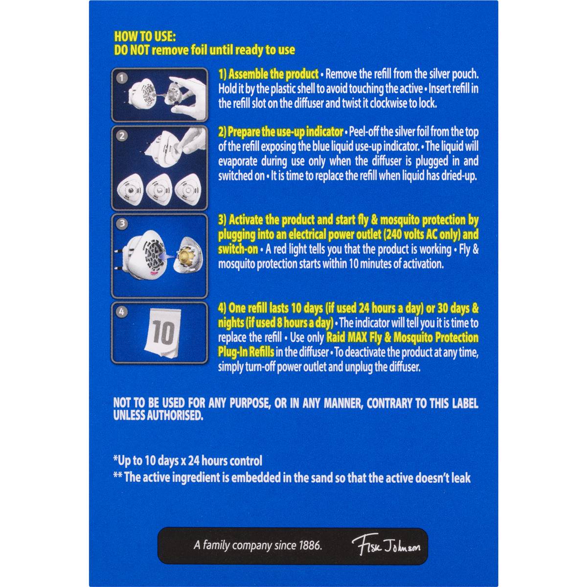 Raid Max Fly & Mosquito Protection Electric Plug-In each