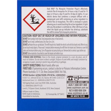 Raid Max Fly & Mosquito Protection Electric Plug-In each