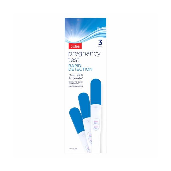 COLES PREGNANCY MIDSTREAMTEST 3 PACK