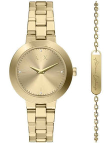 Analogue Watch AX7177SET in Gold