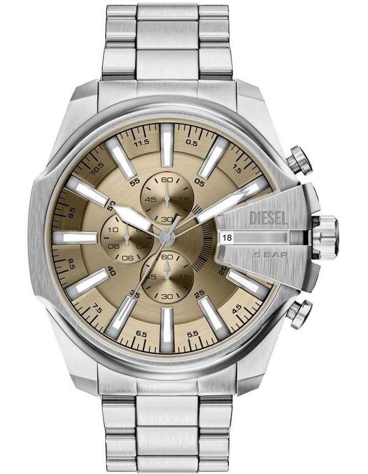 Men's Chronograph Watch - Silver Stainless Steel