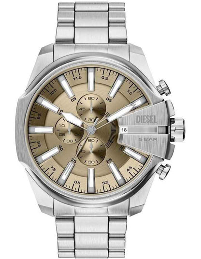 Men's Chronograph Watch - Silver Stainless Steel