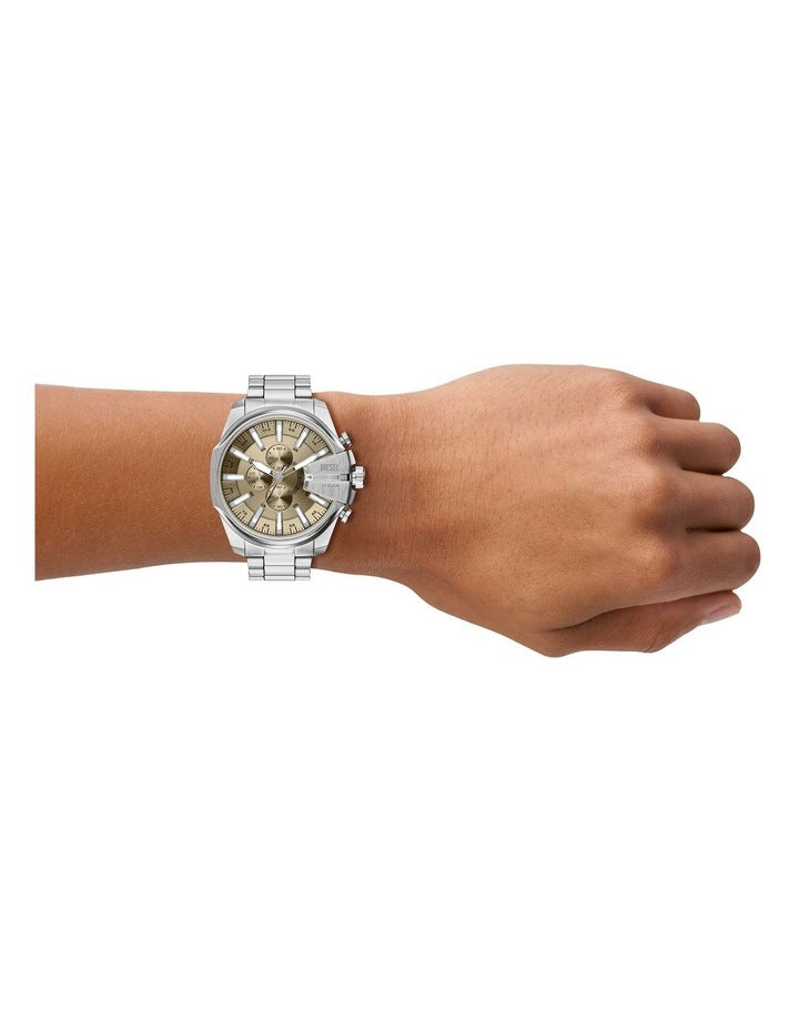 Mega Chief Slim Chronograph Watch DZ4702 in Silver
