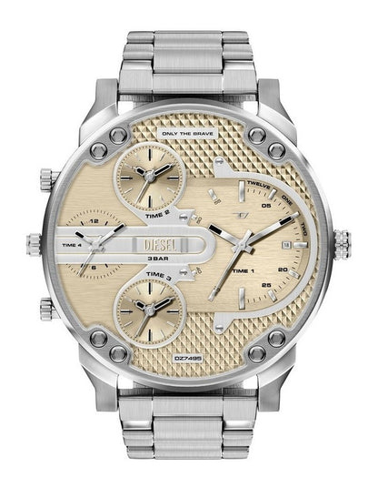 Mr. Daddy Slim Chronograph Watch DZ7495 in Silver