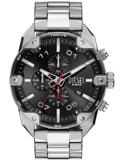 Spiked Chronograph Watch DZ4709 in Silver