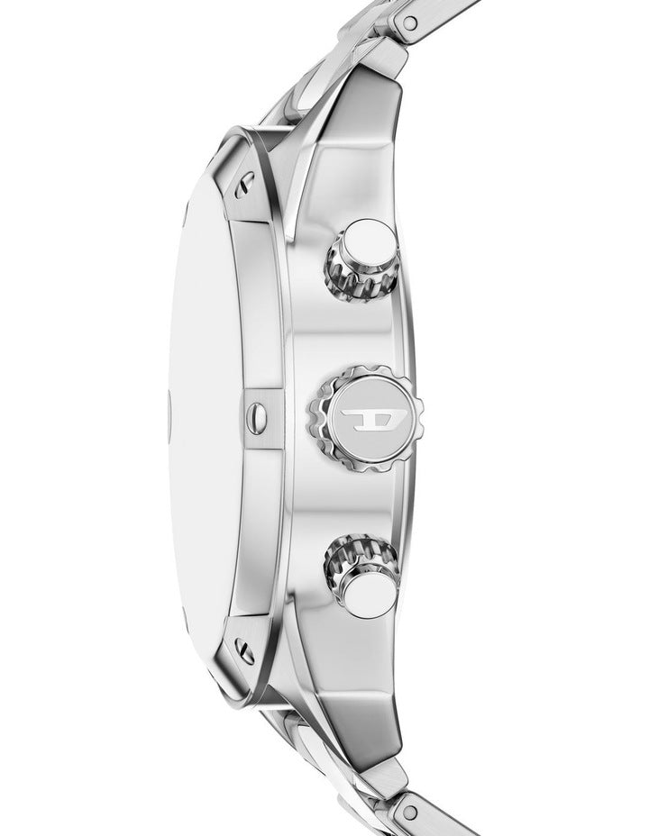 Spiked Chronograph Watch DZ4709 in Silver