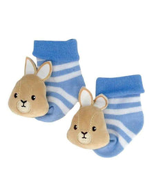 Peter Rabbit Foot Rattles in Blue