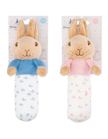 Peter Rabbit & Flopsy Bunny Stick Rattles Pack Of 2 in Assorted