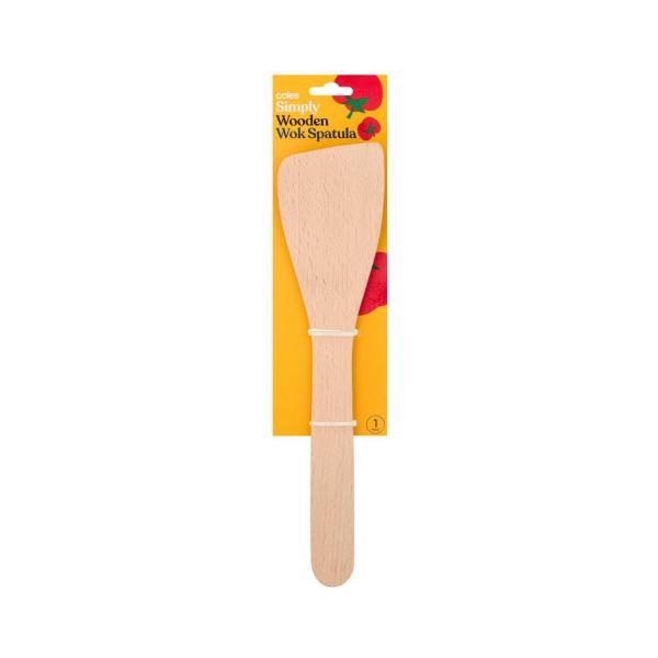 COLES WOODEN WOK SPATULA