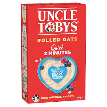 Uncle Tobys Rolled Oats Quick Porridge 500g